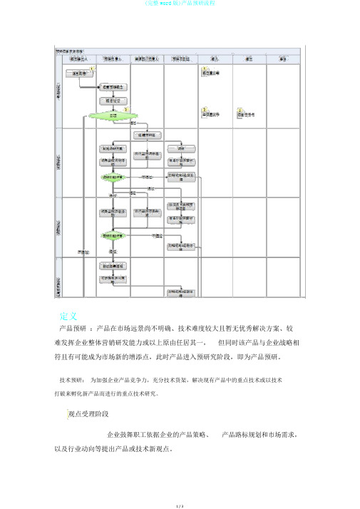 (完整word版)产品预研流程