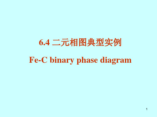 第六章 二元相图-2 Fe-C相图