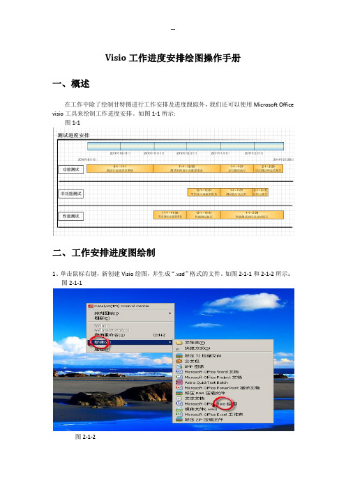 Visio工作进度安排绘图操作手册