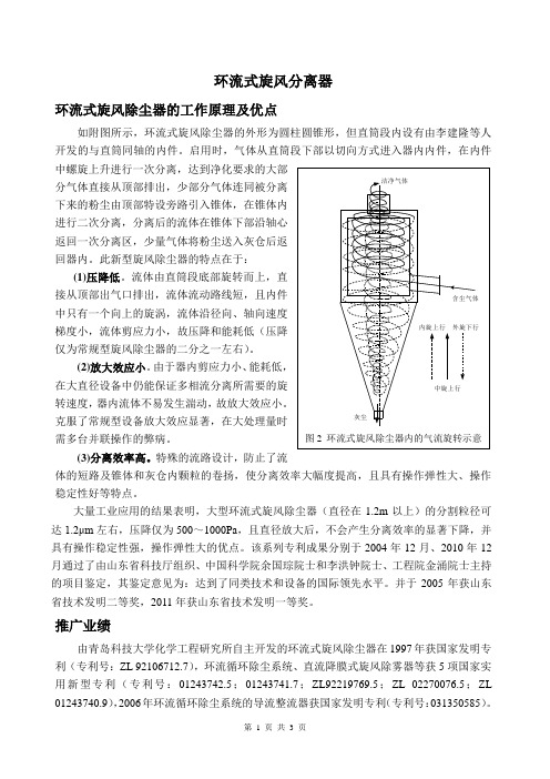 环流式旋风分离器