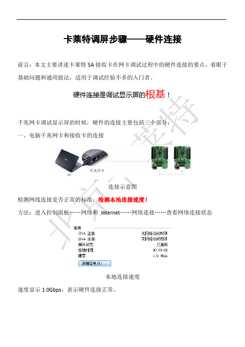 卡莱特网卡调试1——硬件连接