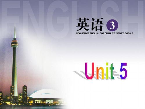 人教版高中英语必修三Unit5Using Language课件