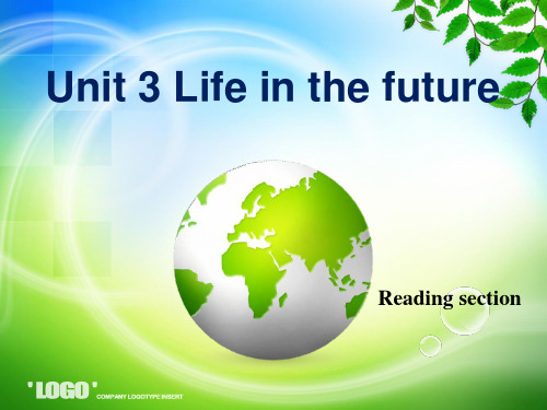 高中人教版英语必修五unit3 life in the future