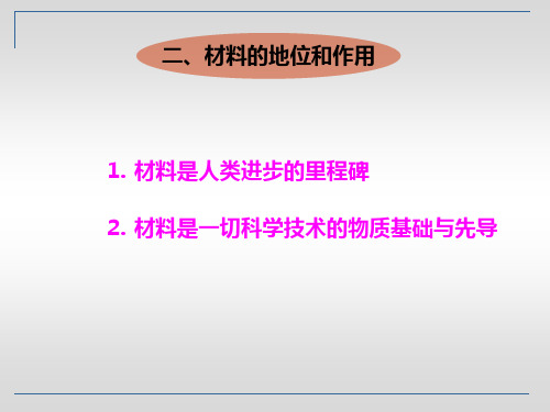 0《材料科学基础》绪论(下)