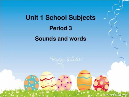 unit1 school subjects