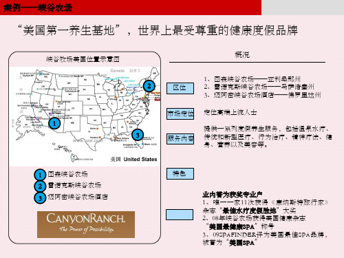 canyonranch峡谷农场案例养生养老国际