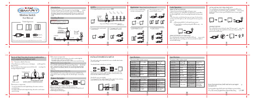 无线开关说明书