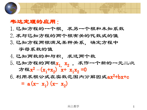 一元二次方程根与系数的关系难题精品竹菊书苑