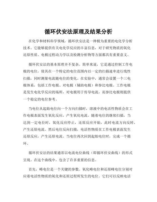 循环伏安法原理及结果分析