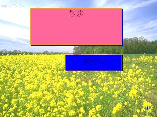 七级语文上册《散步》课件(通用)