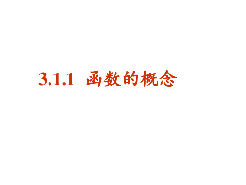 3.1.1函数的概念(第一课时)课件 高一上学期数学人教A版(2019)必修一