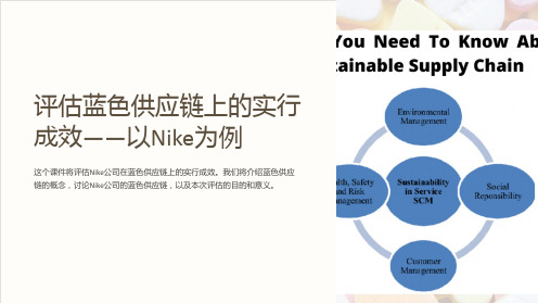 评估蓝色供应链上的实行成效——以nike为例课件