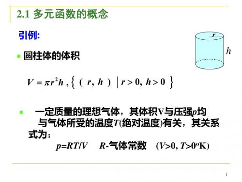 多元函数的极限与连续性