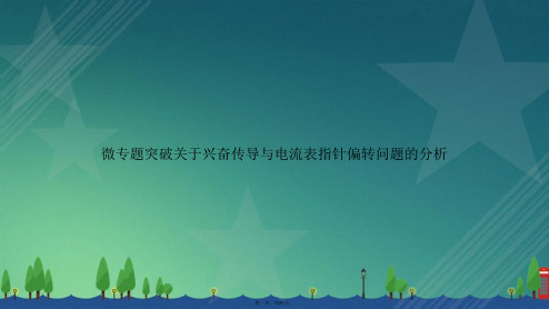 微专题突破关于兴奋传导与电流表指针偏转问题的分析讲课文档