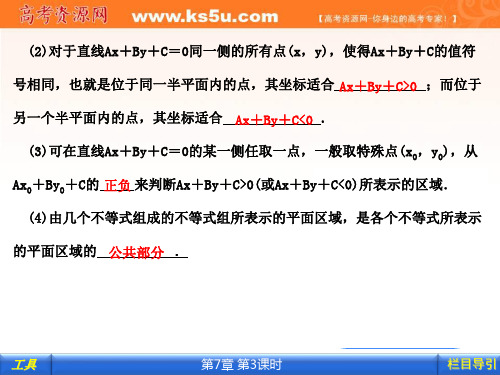 《金版新学案》高考总复习(大纲版)数学(课件):第七章 直线和圆的方程7.3精品文档36页