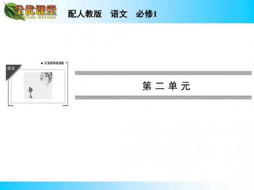 高中语文必修一第二单元课件ppt1 (3)