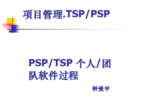 项目管理-TSPPSP