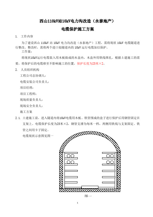 西山10kV电缆保护方案