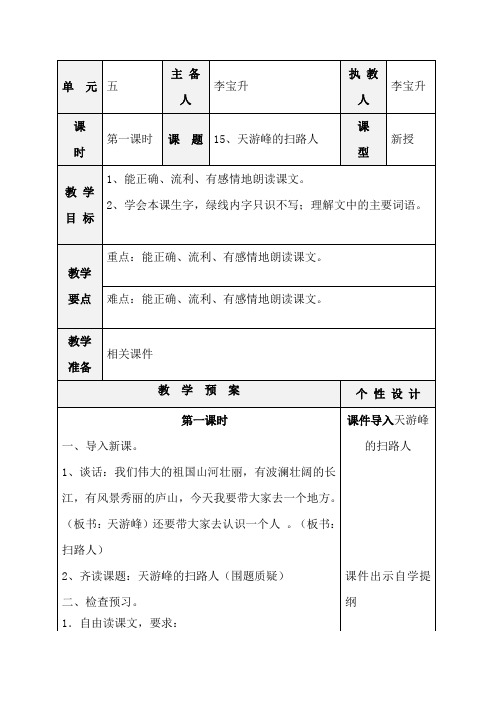 15、天游峰的扫路人(1)