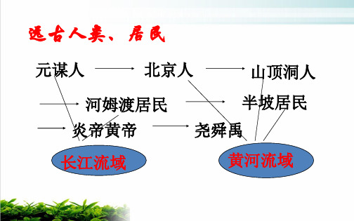 人教部编版历史七年级上册第一单元单元史前时期：中国境内早期人类与文明的起源复习PPT完整版