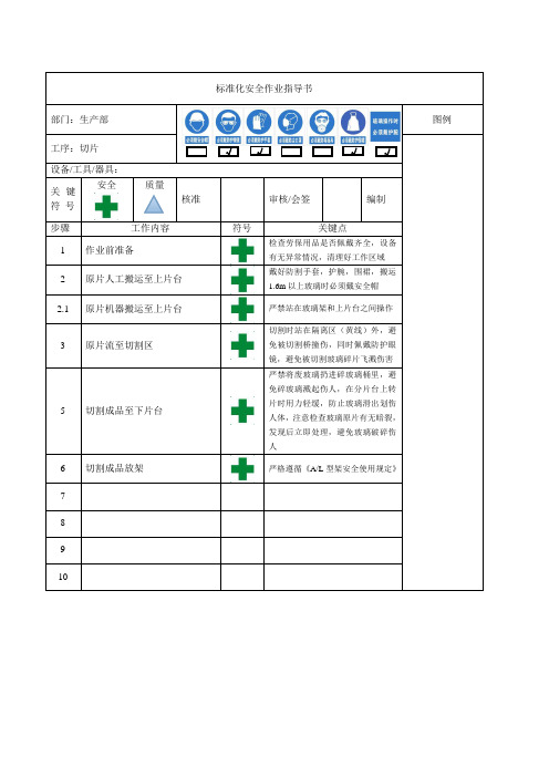 标准化作业流程指导书