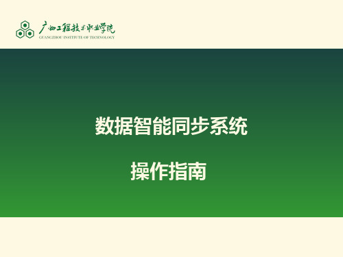 6、数据智能同步系统操作指南