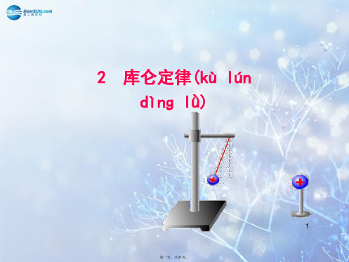 高中物理 第一章 静电场 2库仑定律课件 教科版选修31