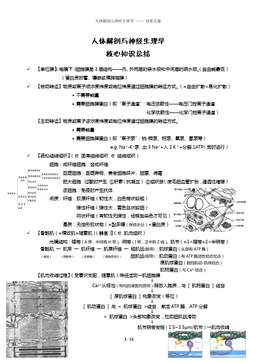 人体解剖与神经生理学 · 一本通