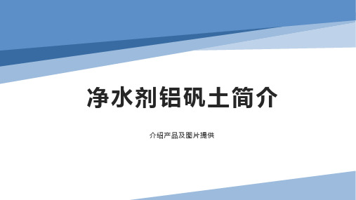 净水剂铝矾土产品简介