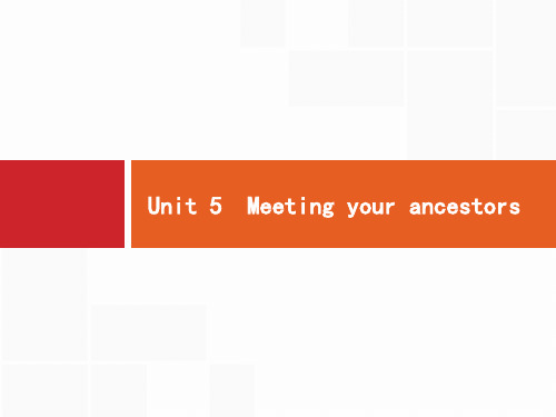 2022版高考英语人教版课件-Unit-5-Meeting-your-ancestors