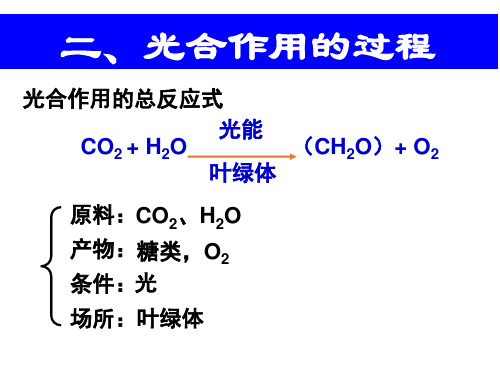 高中生物必修一课件光合作用过程