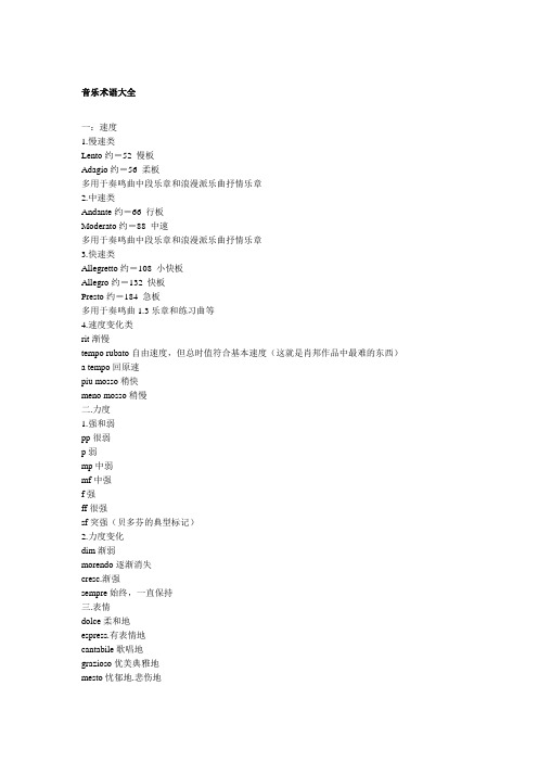 音乐术语