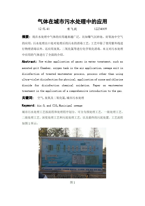 气体在城市污水处理中的应用