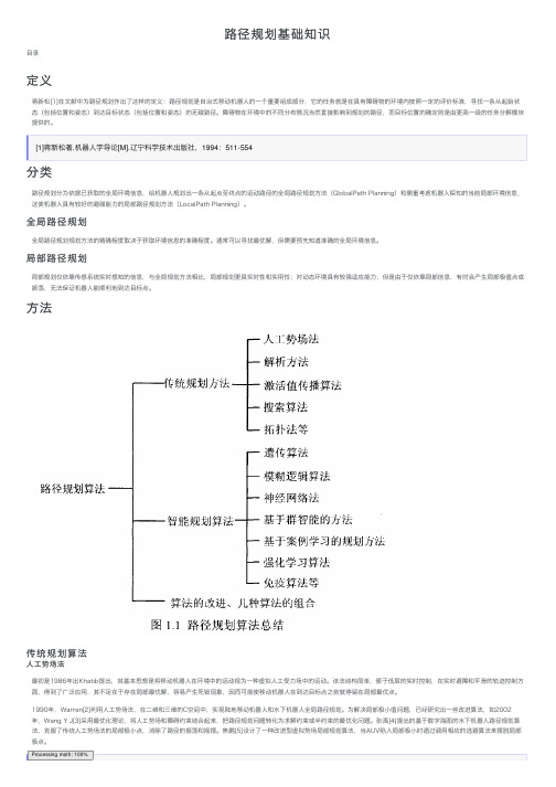 路径规划基础知识