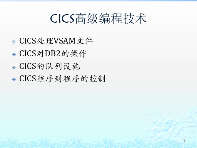 3.CICS编程基础 Part 2