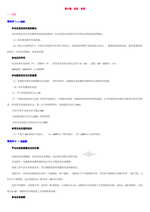 人教版八年级物理下册知识点总结复习提纲