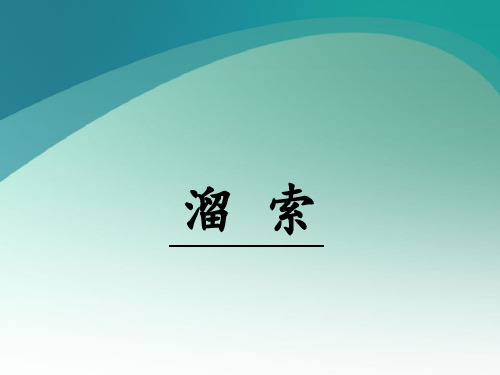 部编版九年级下册语文《溜索》说课课件教学