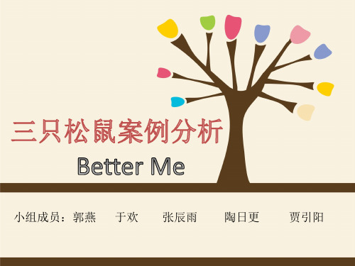 三只松鼠案例分析 better me 小组