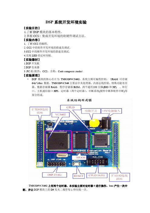 实验七 dsp系统开发环境实验