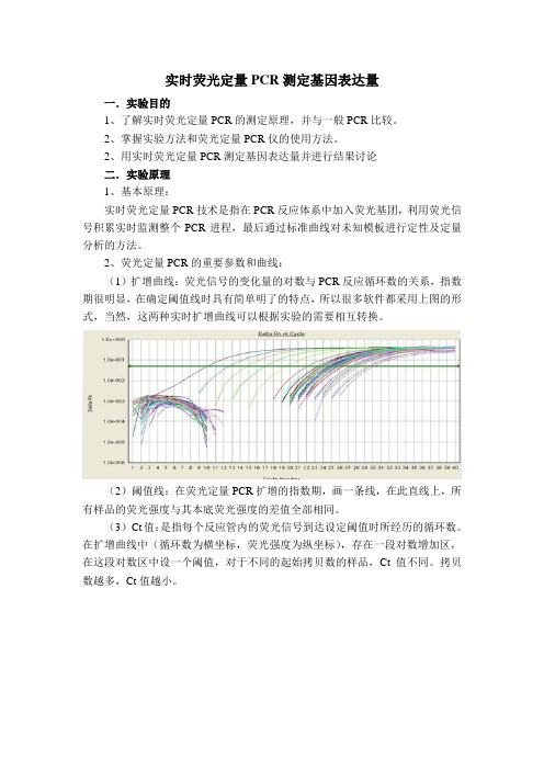 实时荧光定量PCR测定基因表达量