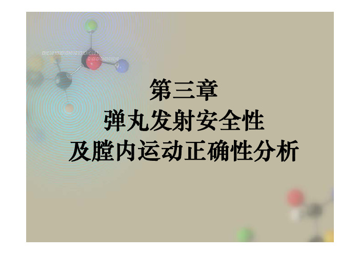 南京理工大学第三章 弹丸发射安全性及膛内运动正确性分析(1)