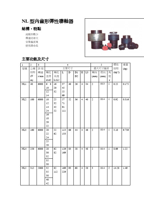 NL型弹性联轴器