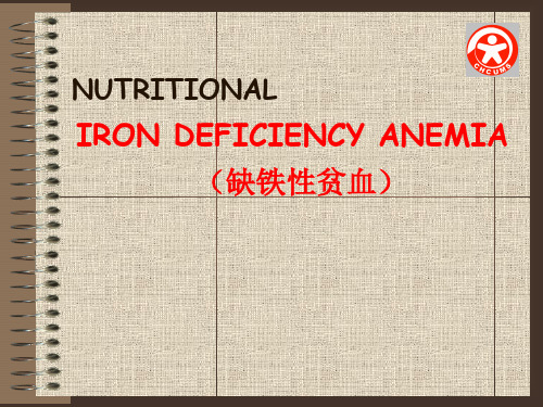 儿科学英文课件：IRON DEFICIENCY ANEMIA