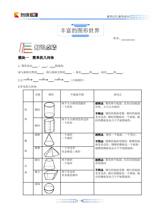 第一讲 丰富的图形世界(学生版)