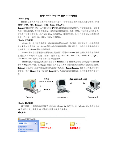 利用Chariot_Endpoint_测试WIFI吞吐量