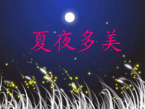 一年级语文下册《夏夜多美》ppt课件