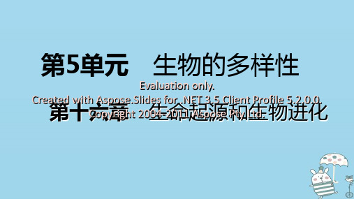 八年级生物上册 第十六章 第四节 人类的起源和进化课件 (新版)苏教版