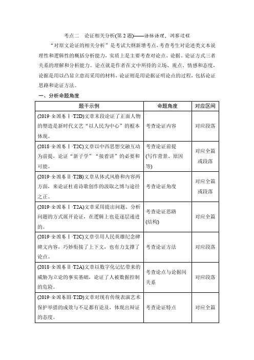 21版：论证相关分析