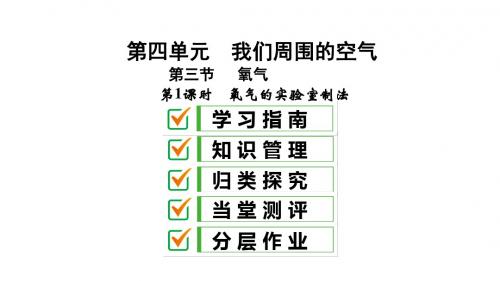 新鲁教版化学九年级课件： 氧气的实验室制法