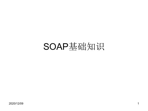 SOAP基础知识PPT教学课件